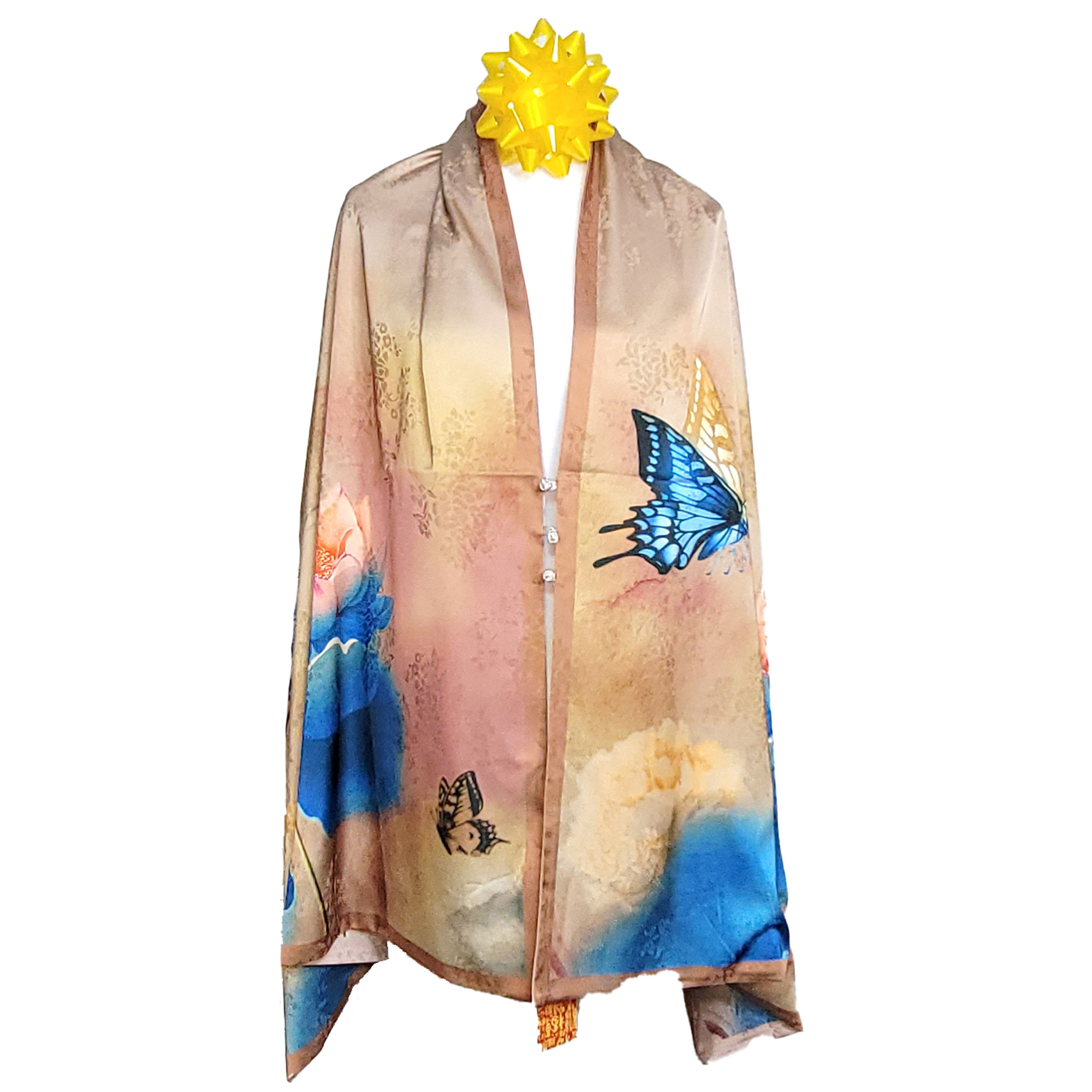 Other NWT Double-Sided Double-Layer Long Silk Scarf 27"x70" PK5992 Size ONE SIZE - 3 Thumbnail