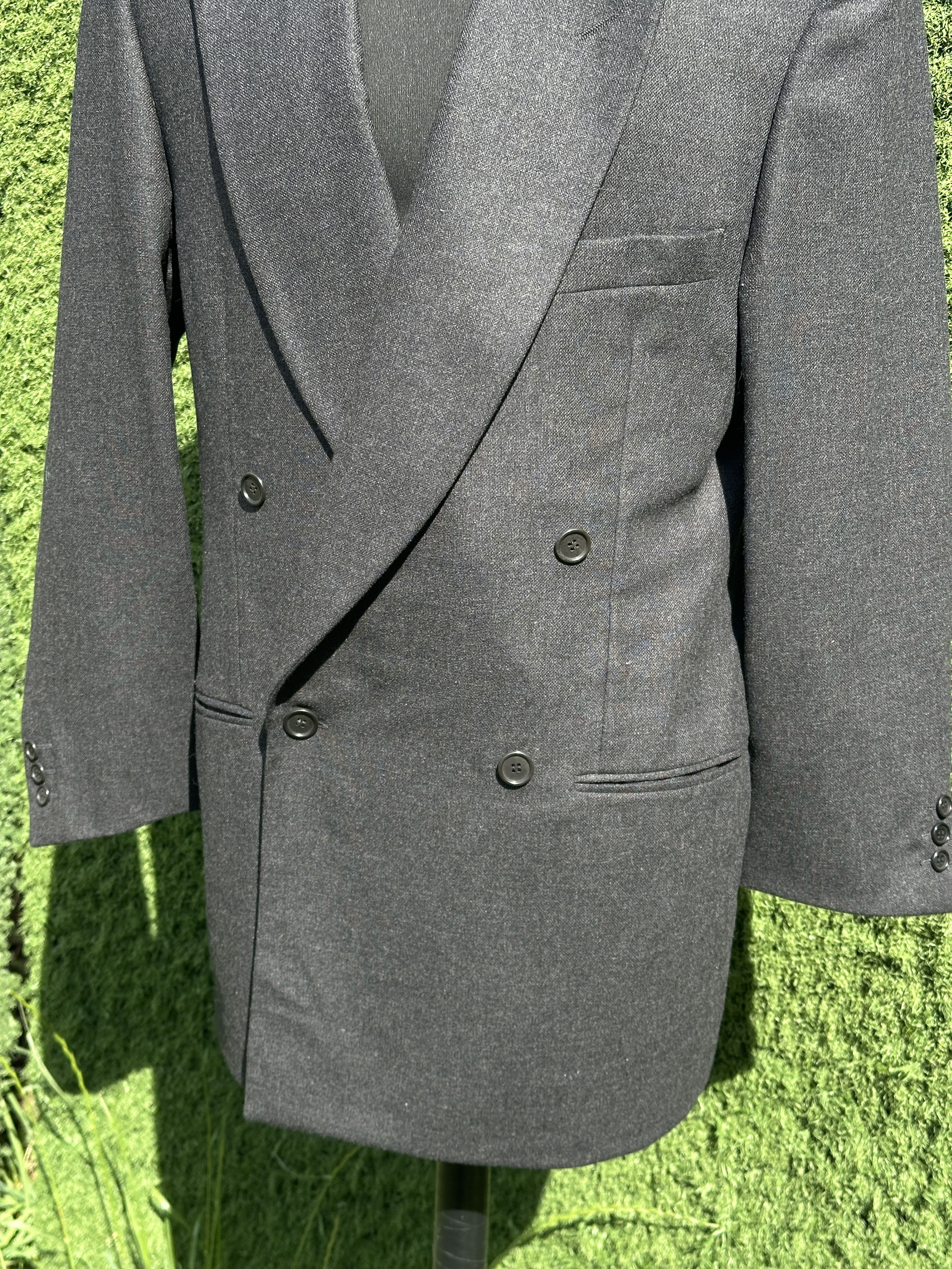 Giorgio Armani Giorgio Armani Black Label Wool Cashmere Double Breasted 50 Size 50R - 2 Thumbnail