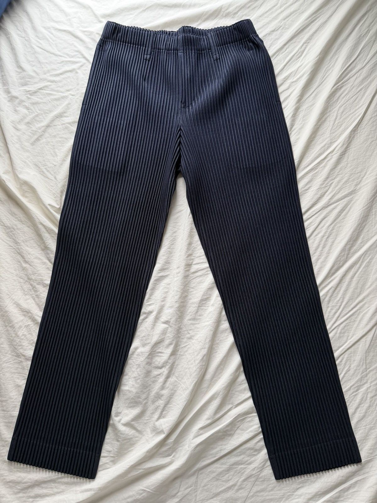 Homme Plisse Issey Miyake Homme Plisse Navy Basics Pants Size 2 Size US 30 / EU 46 - 1 Thumbnail