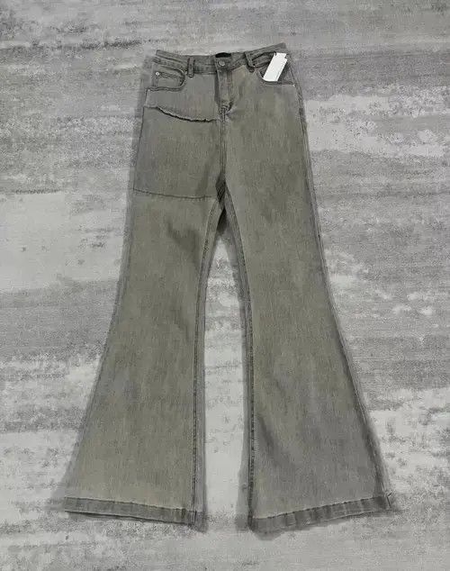 Jean Distressed Washed Flared Jeans Size US 36 / EU 52 - 3 Thumbnail