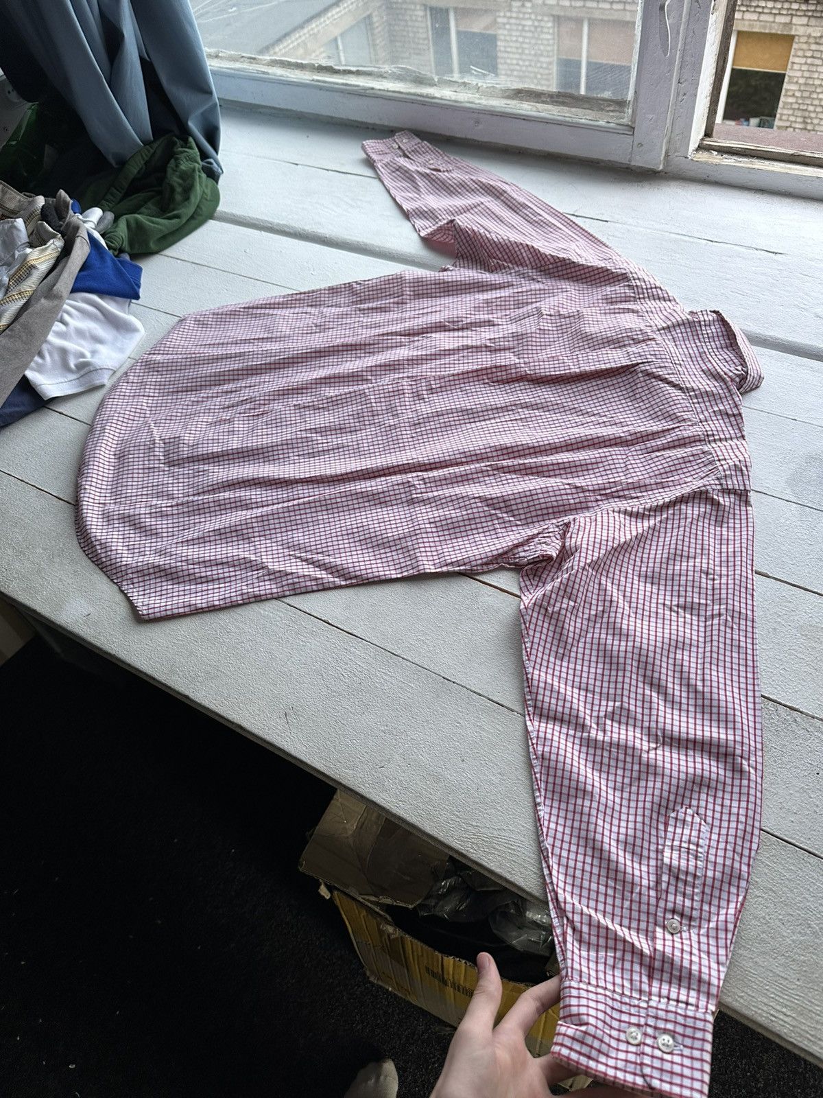Other 🚨 VNTG Y2K Polo Ralph Lauren Shirt flannel RARE long SLEEVE Size US XL / EU 56 / 4 - 10 Thumbnail