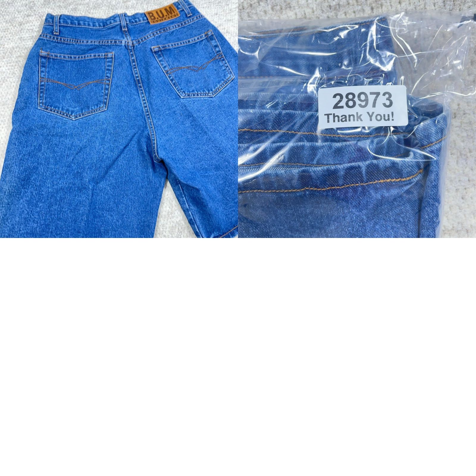 Vintage VINTAGE B.U.M. Equipment Shorts Men 34 Relaxed Fit Jorts Baggy 90s Y2K Skate Dad Blue Denim Cotton 5-Pocket Belt Loops Flat Front Zip Men's Shorts Size US 34 / EU 50 - 9 Thumbnail