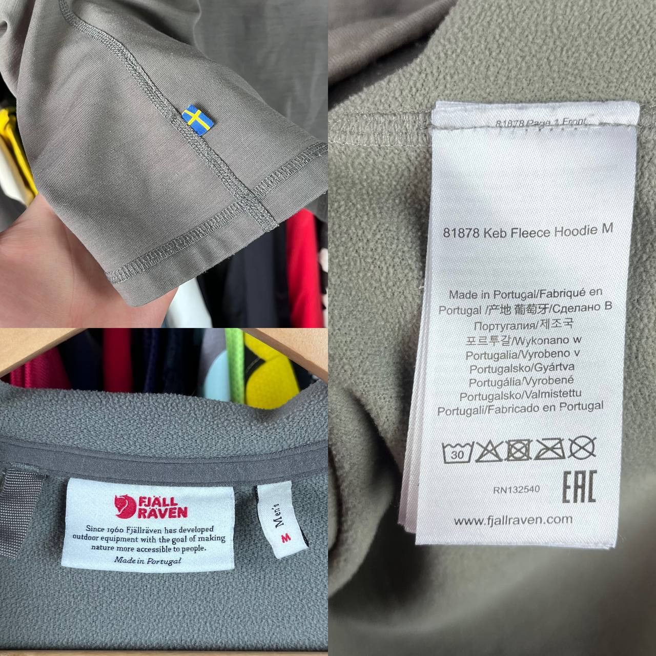 Fjallraven Fjallraven Keb Fleece Gray Zip Hoodie Outdoor Gorpcore Size US M / EU 48-50 / 2 - 13 Thumbnail