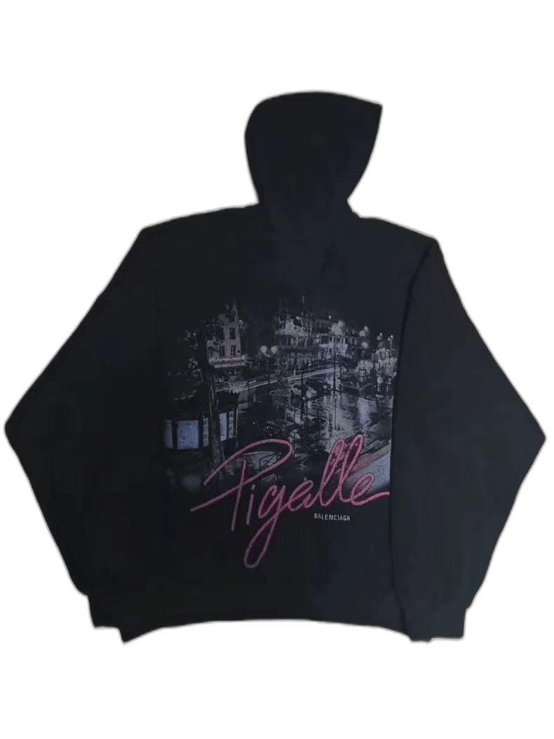 Balenciaga Balenciaga Teddy Hoodie with Paris Night Scene Size US S / EU 44-46 / 1 - 1 Thumbnail