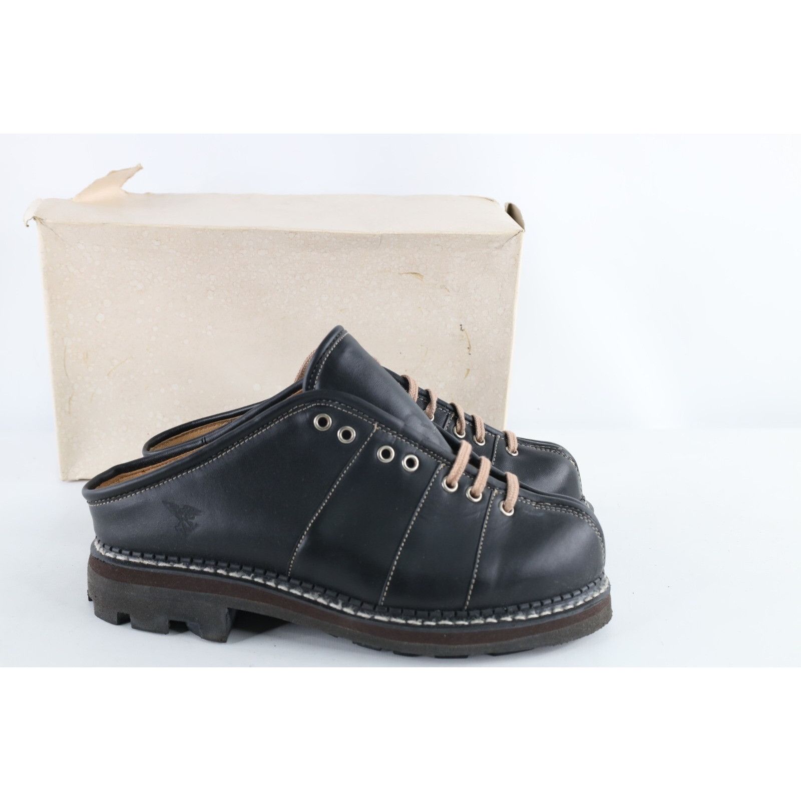 John Fluevog Deadstock Vintage 90s John Fluevog Chunky Leather Shoes Size US 10 / EU 43 - 3 Thumbnail