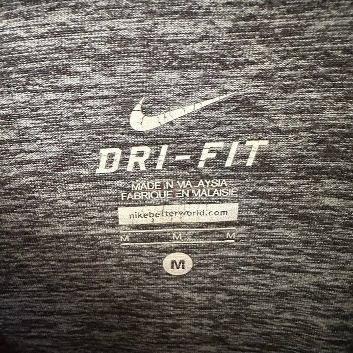 Nike Nike Dri-Fit Long Sleeves Collared Workout Clothes Gray Size M / US 6-8 / IT 42-44 - 3 Thumbnail