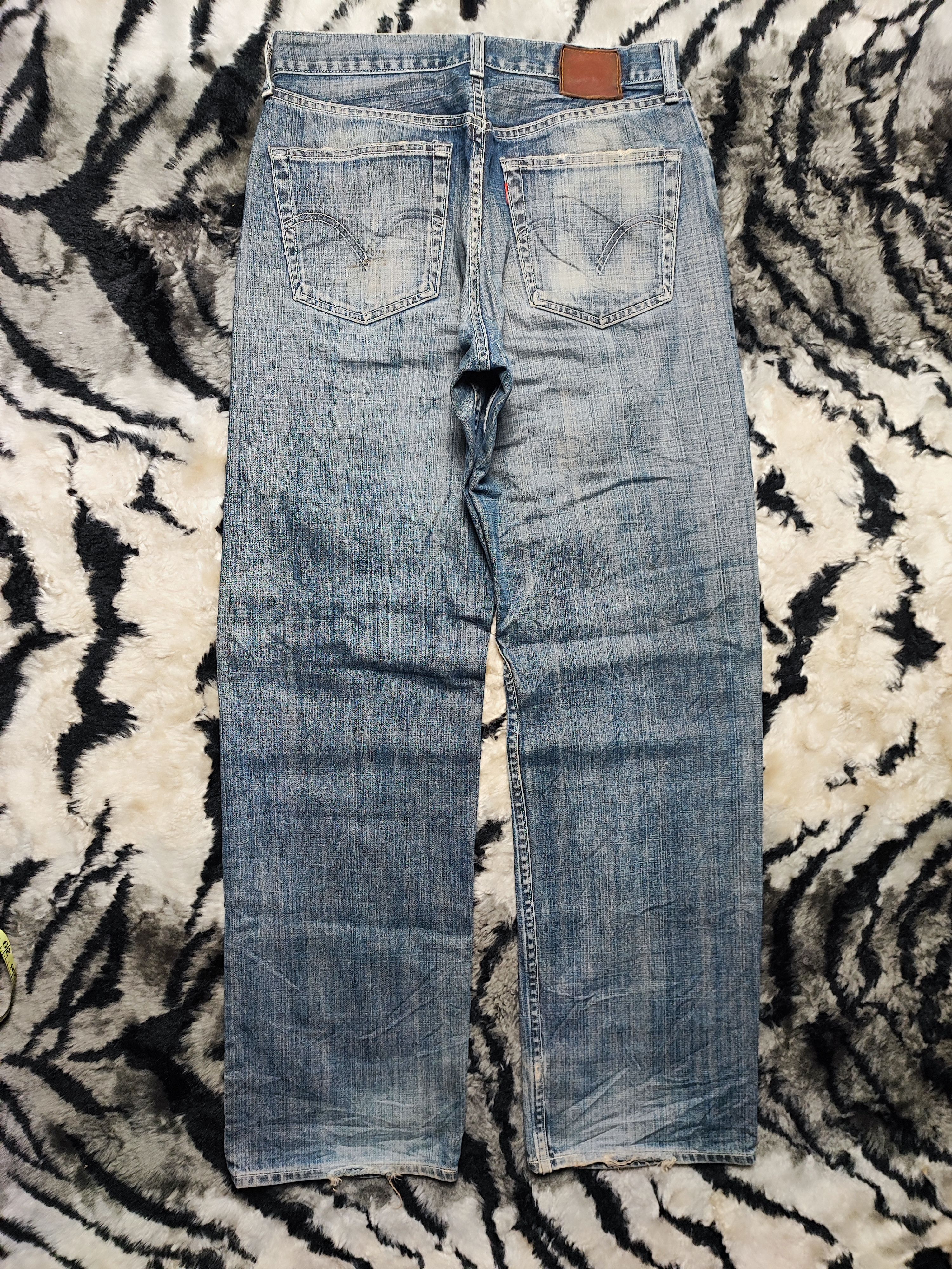 Levi's Vintage Levis 504 Jerky Tag Thrashed ERD Grunge Chrome 30x32 Size US 30 / EU 46 - 3 Thumbnail