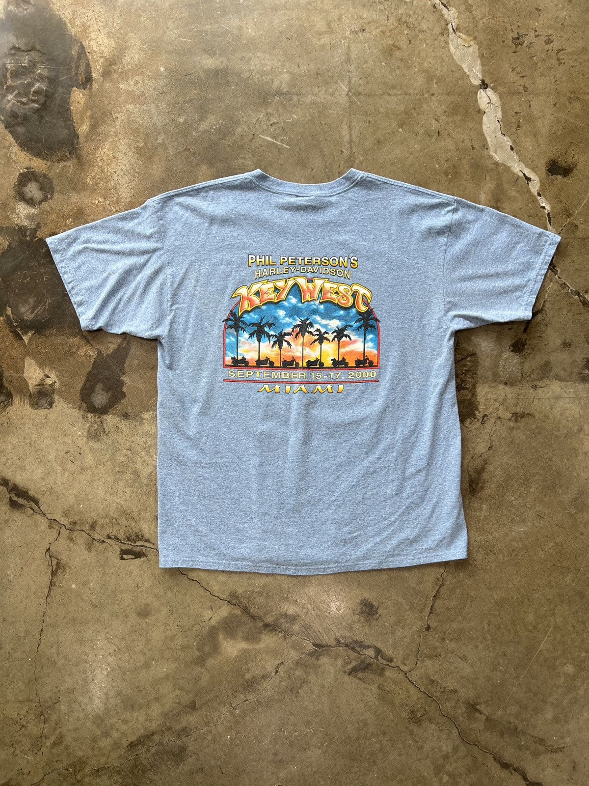 Harley Davidson × Vintage Vintage Harley Davidson 2000 Y2K Key West Motorcycle Tee 2XL Size US XXL / EU 58 / 5 - 6 Thumbnail