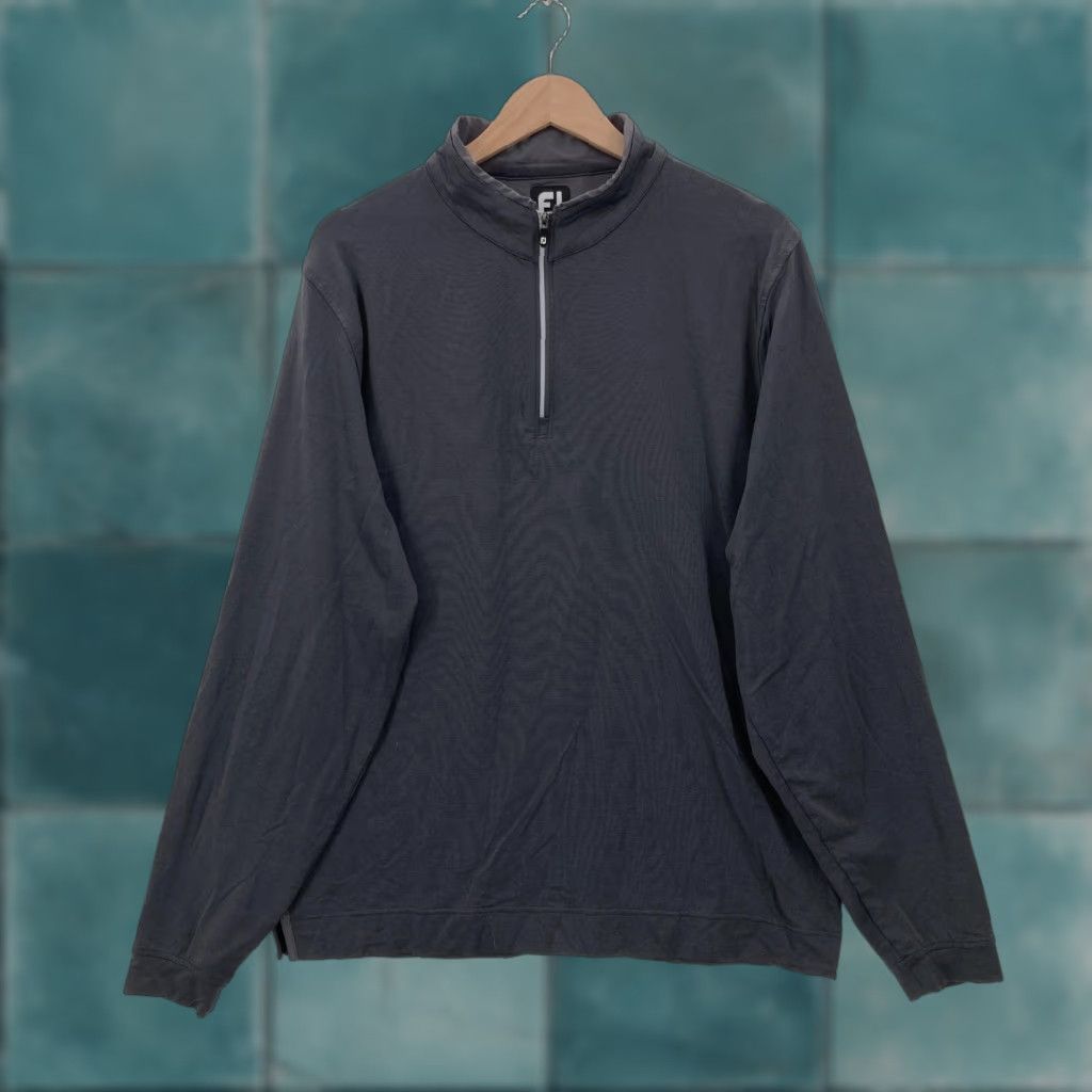 Footjoy FootJoy Pullover Mens L Gray Quarter Zip Golf Performance Stretch Athletic Shirt Size US L / EU 52-54 / 3 - 1 Thumbnail