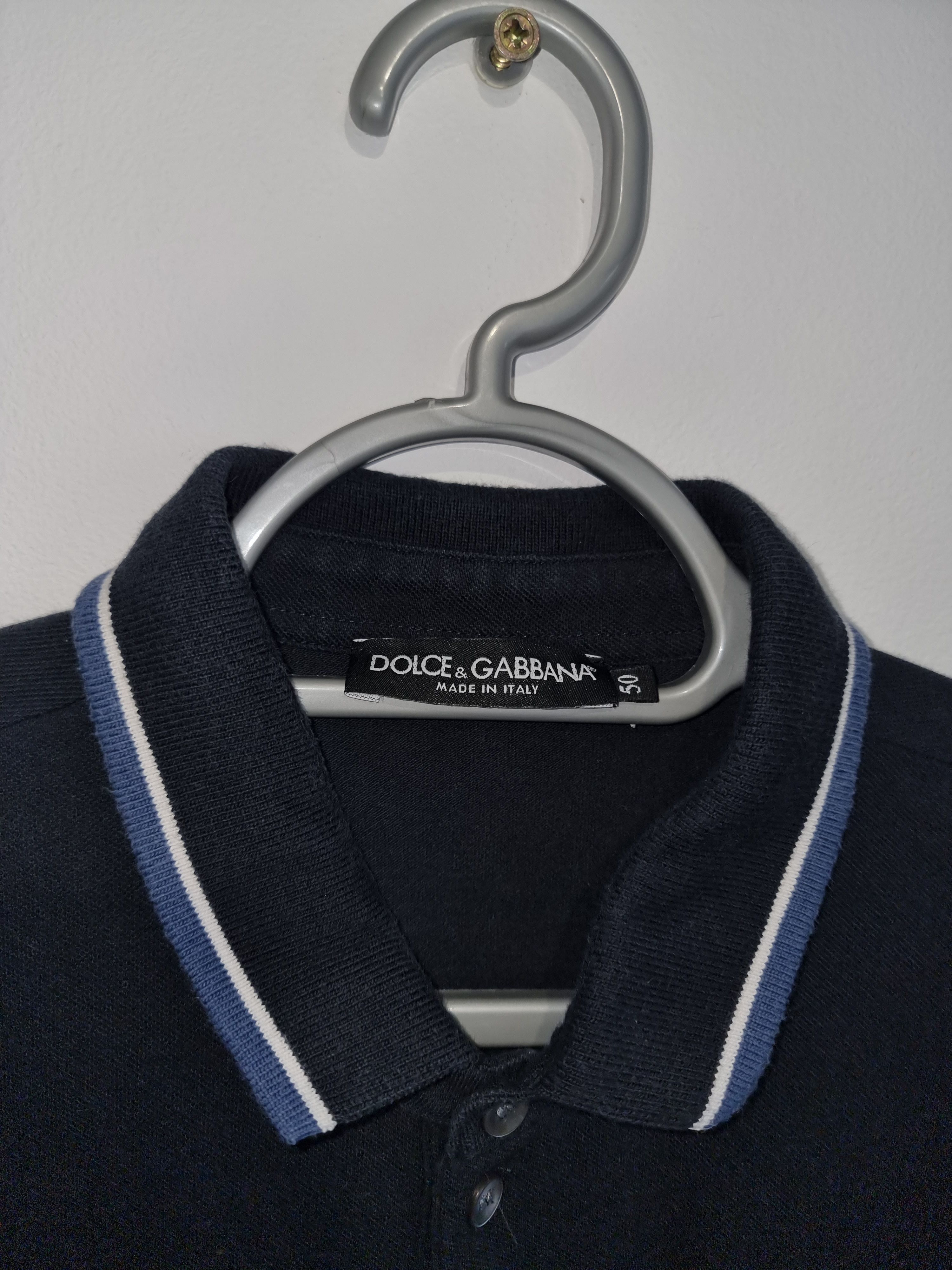 Dolce & Gabbana Dolce & Gabbana D&G Luxury Crown Logo Cotton Polo Size US M / EU 48-50 / 2 - 2 Thumbnail