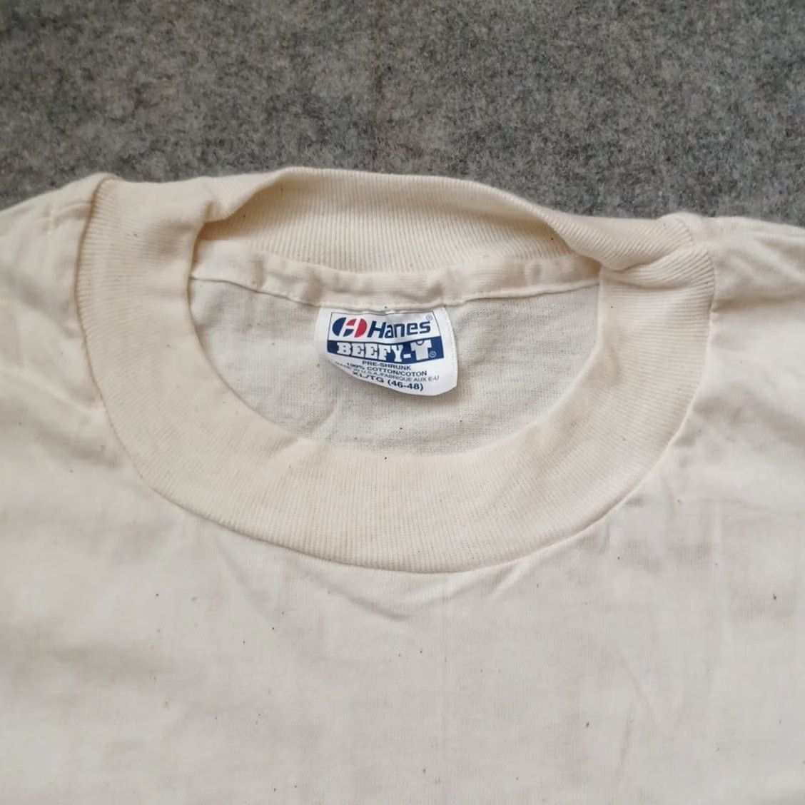 Hanes VINTAGE Lifeline T Shirt Mens XL Cream African Elephant Winterland Productions 90s Hanes Beefy-T USA Animals Emoji? Size US XL / EU 56 / 4 - 6 Thumbnail