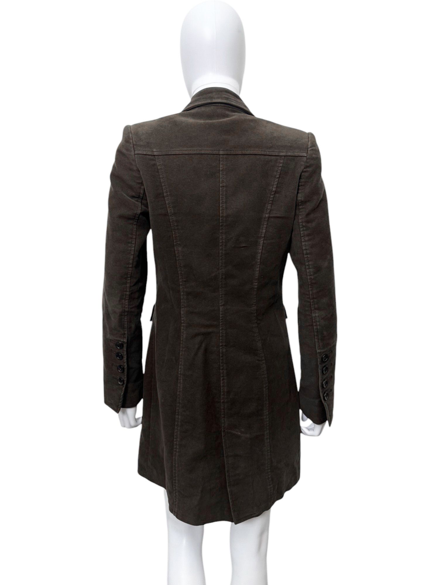 Alexander McQueen 90s Brown Cotton Trench Coat Size M / US 6-8 / IT 42-44 - 4 Thumbnail