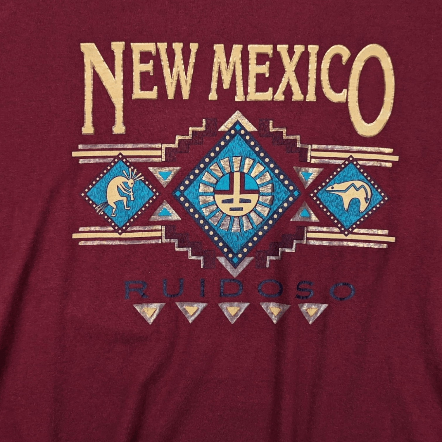 Hanes Vintage 90's NEW MEXICO Ruidoso T Shirt Single Stitches Tee Size US L / EU 52-54 / 3 - 4 Thumbnail