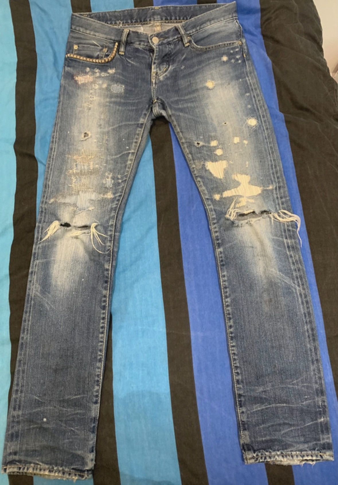 Hysteric Glamour Hysteric Glamour - Studded Jeans Size US 30 / EU 46 - 1 Thumbnail
