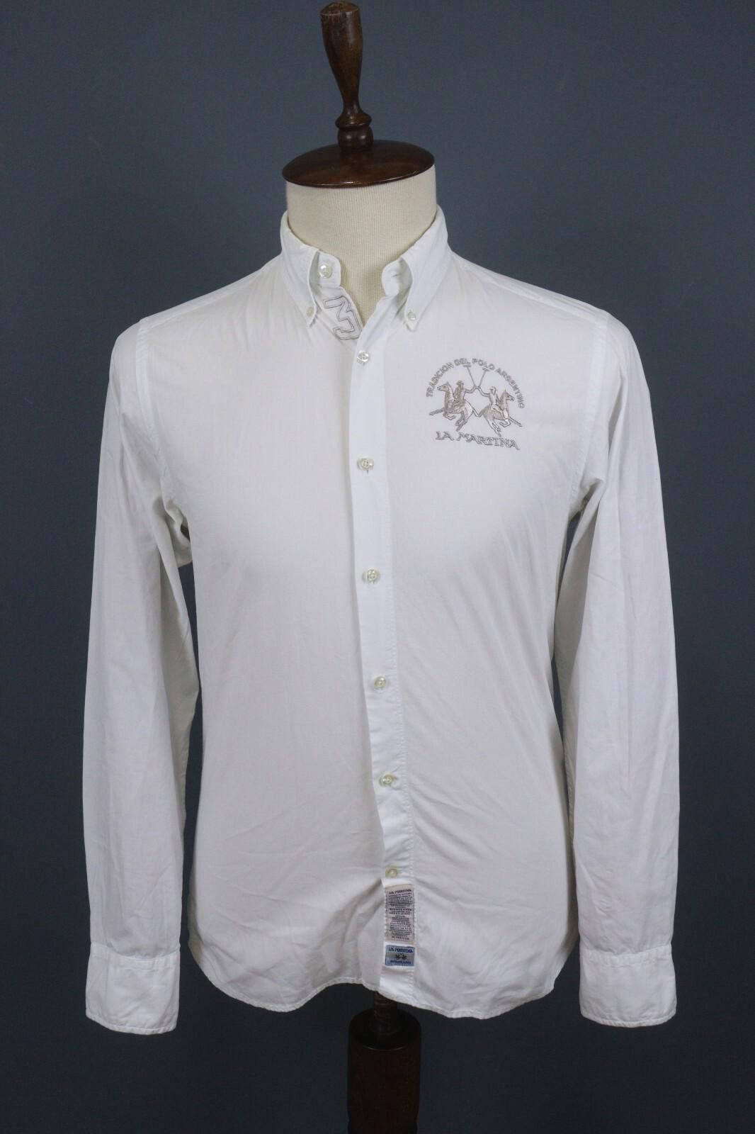 La Martina La Martina Buenos Aires White Cuff Button Down Shirt S Size US S / EU 44-46 / 1 - 1 Thumbnail