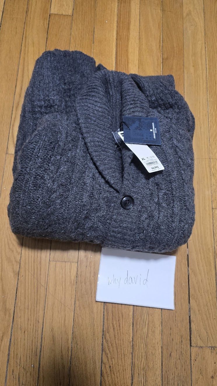 GU GU Engineered Garments Cable Shawl Cardigan Gray Size XL Size US XL / EU 56 / 4 - 1 Thumbnail