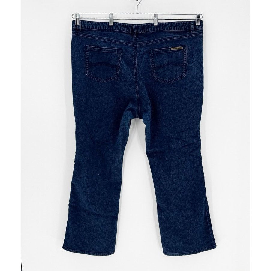 Michael Kors Vintage true Y2K dark wash flare jeans size 22 Y2K baddie Size 28" / US 6 / IT 42 - 2 Thumbnail