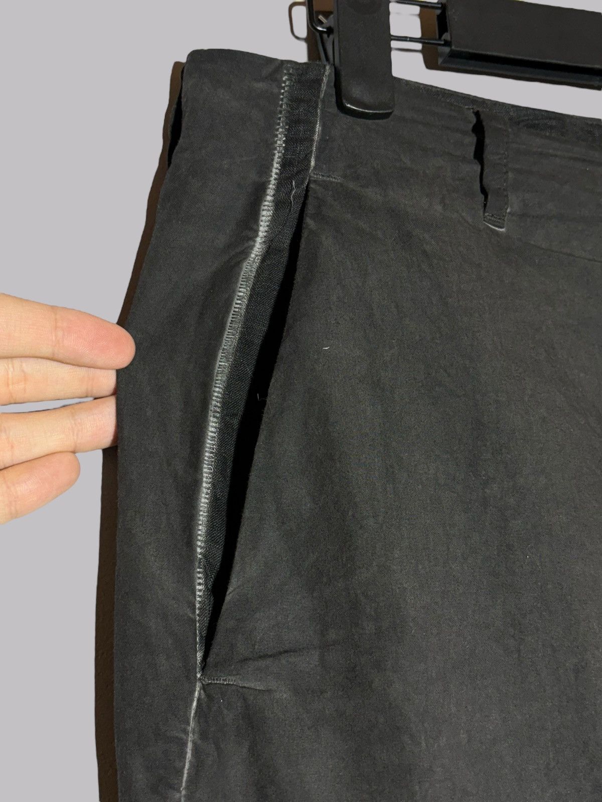 Transit Uomo Transit Uomo Dark Grey Charcoal Cotton Linen Pants Rare Size US 28 / EU 44 - 5 Thumbnail