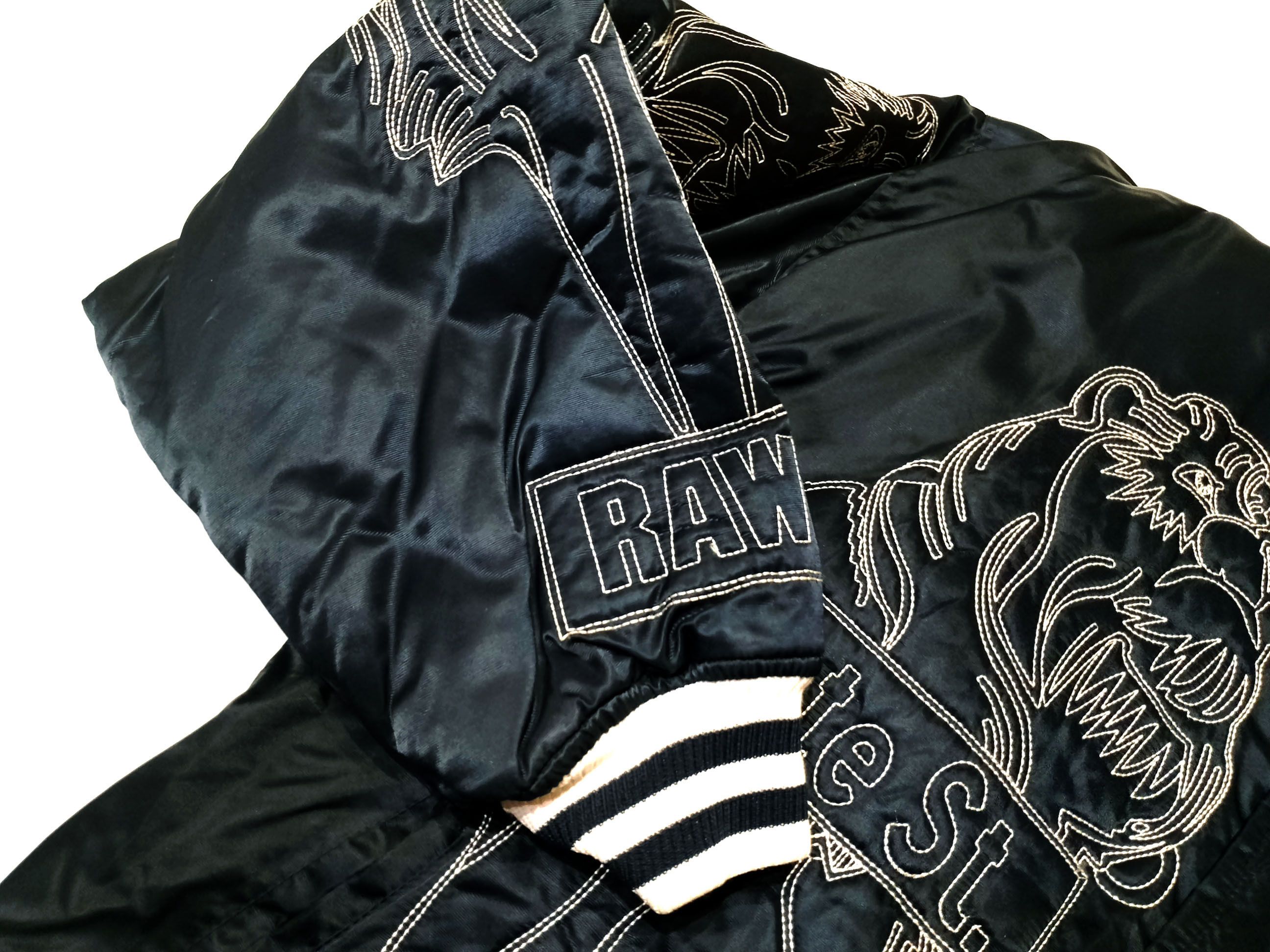 Other Raw Blue Vintage Embroidered Bomber Jacket XL Size US XL / EU 56 / 4 - 7 Thumbnail