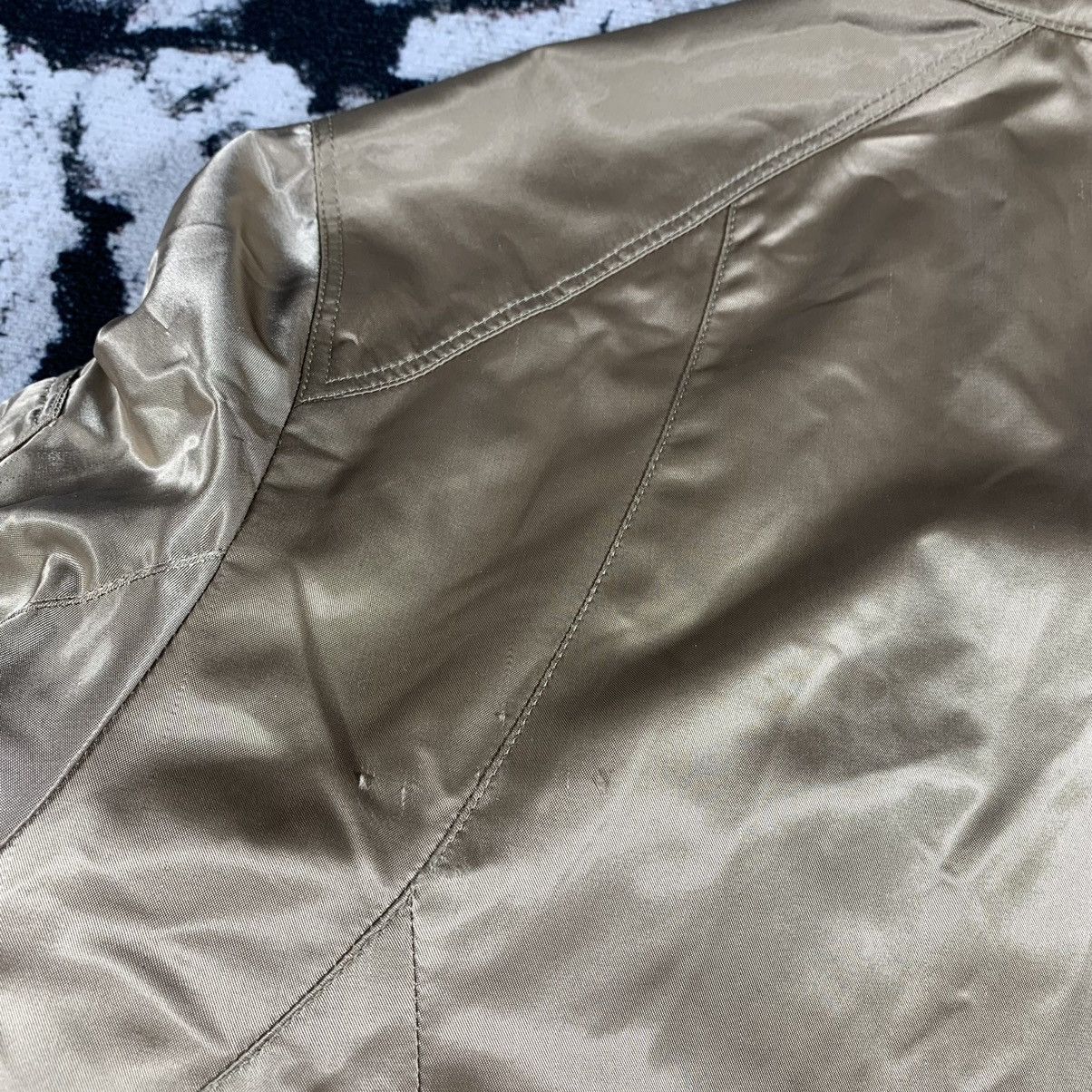 Prada 🔥RARE🔥Prada Gold Nylon Zip Jacket Coat Womens Vintage Size M / US 6-8 / IT 42-44 - 9 Thumbnail
