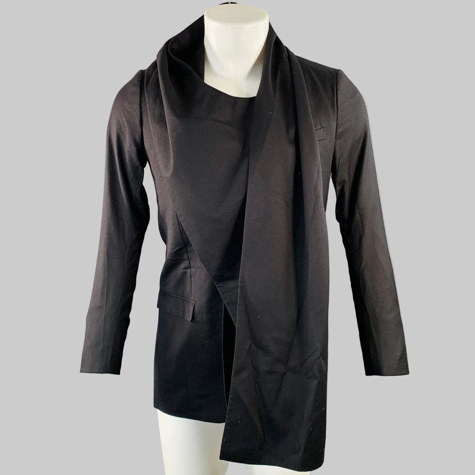 Dior DIOR HOMME by KRIS VAN ASSCHE AW10 XS Cashmere Scarf Coat Size US XS / EU 42 / 0 - 1 Thumbnail