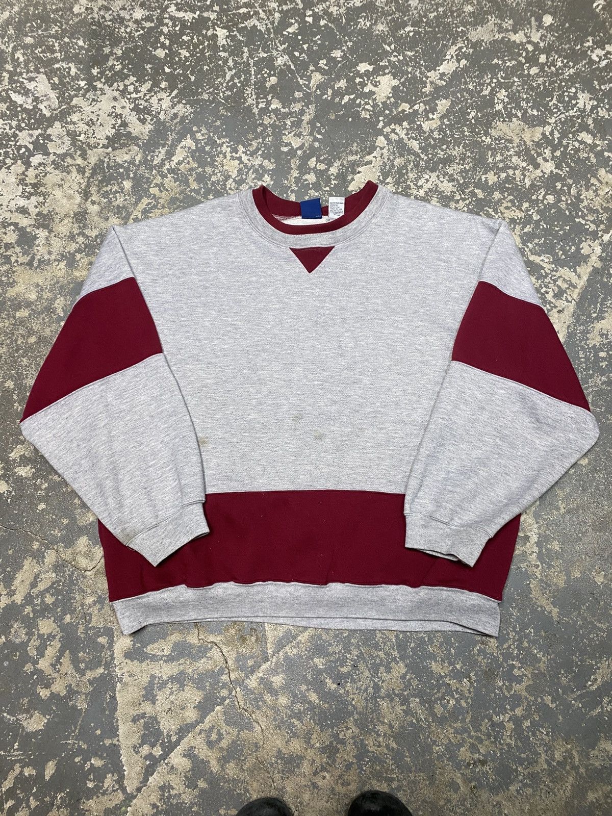 Vintage Vintage First Run Blank Stripe Pullover Crewneck Sweatshirt Size US XL / EU 56 / 4 - 1 Thumbnail