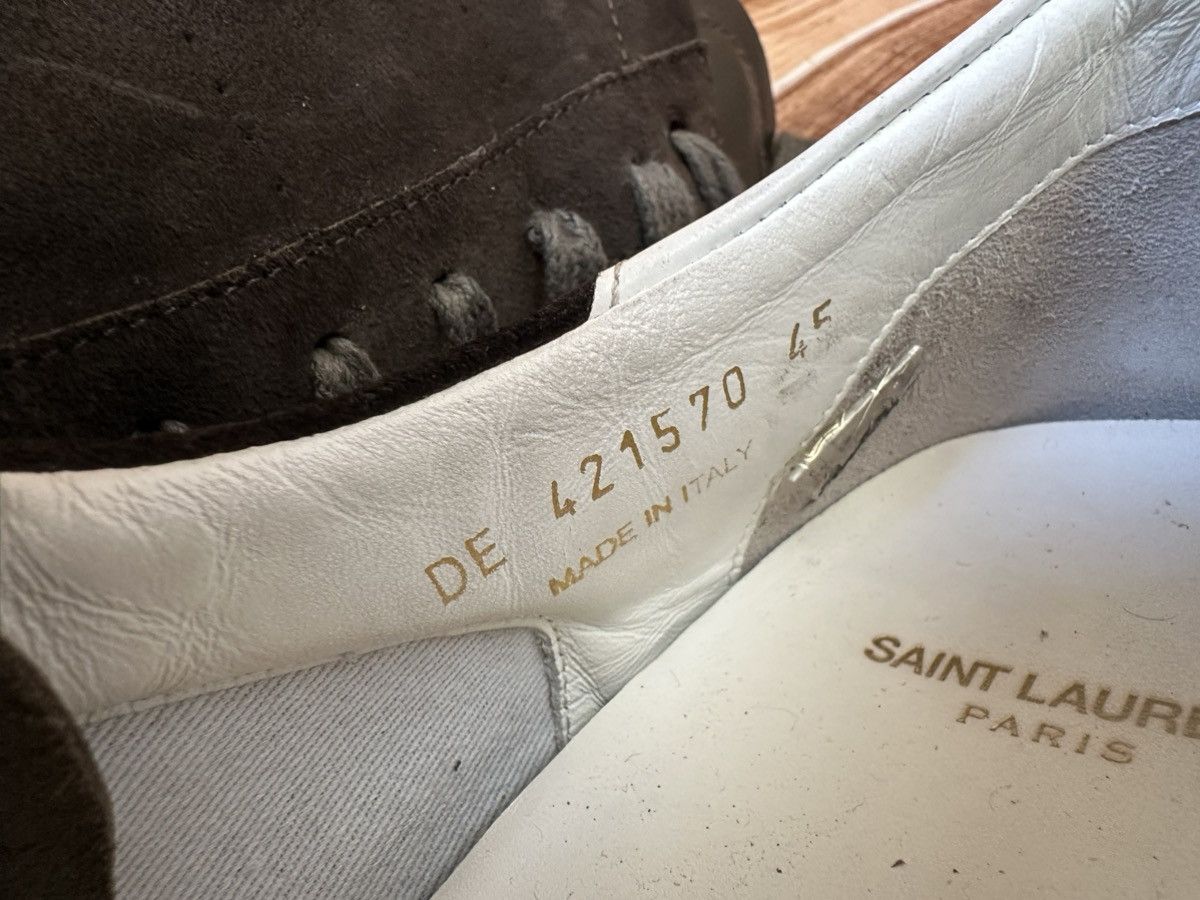 Saint Laurent Paris Saint Laurent HEDI SLI Court Classic Low-Top Suede Trainers Size US 12 / EU 45 - 22 Thumbnail