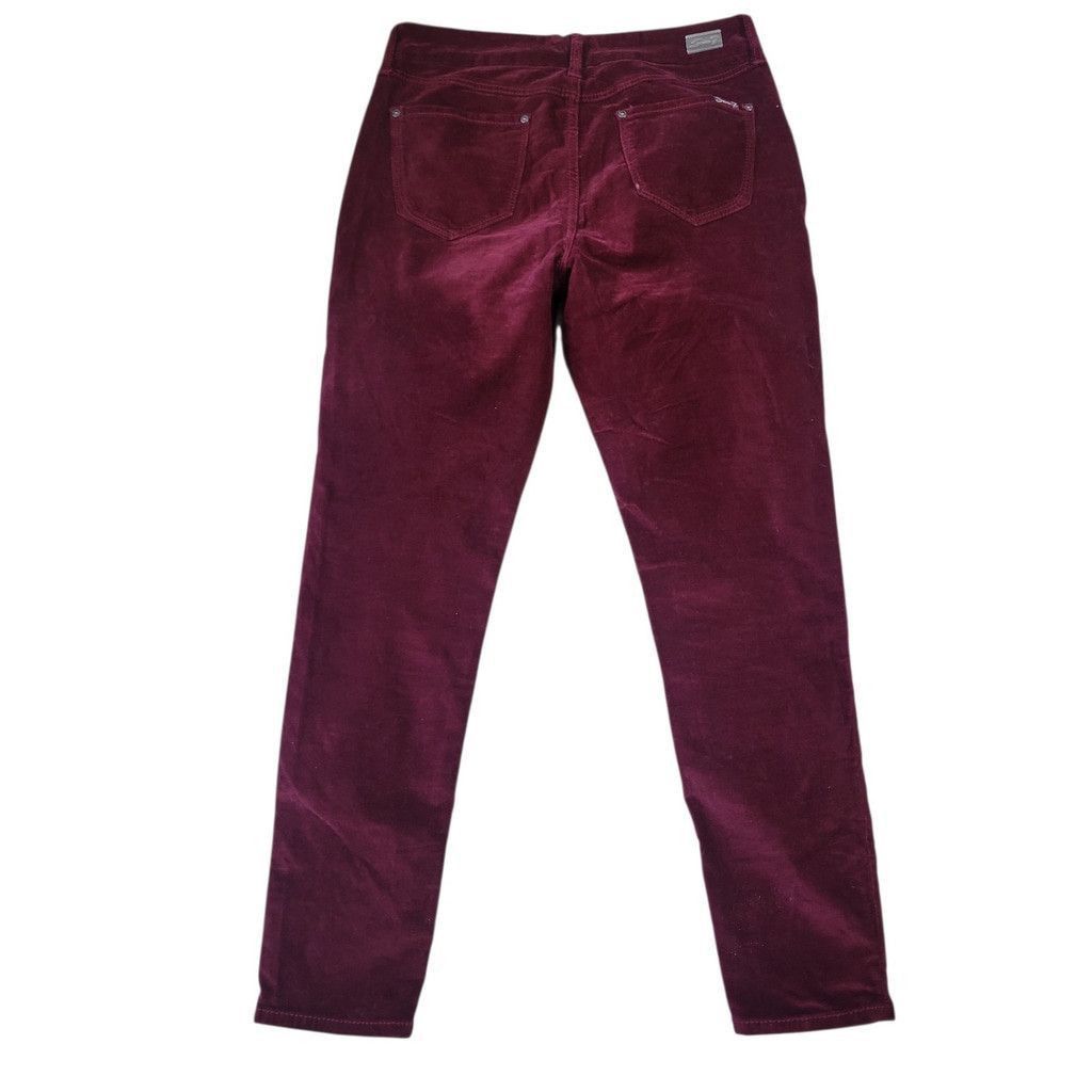 Seven 7 Seven 7 Tummyless High Rise Skinny Red Velvet Pants 10 Women Size 32" / US 10 / IT 46 - 7 Thumbnail