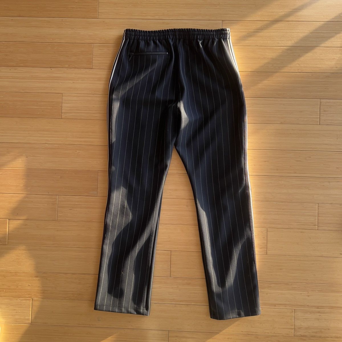 Kith needles キス　ニードル酢　ネイビー ストライプ パンツ XL Kith needles キス ニードル酢 ネイビー ストライプ パンツ XL
