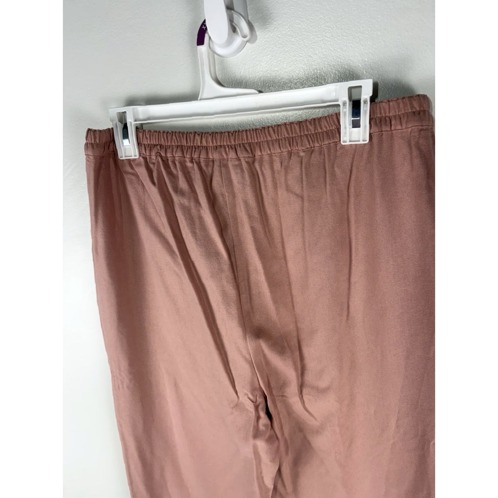 Vintage VINTAGE Keren Hart Peach Silk Cropped Pants Women’s Size M Elastic Waist Summer Bohemian Retro Size 32" / US 10 / IT 46 - 5 Thumbnail