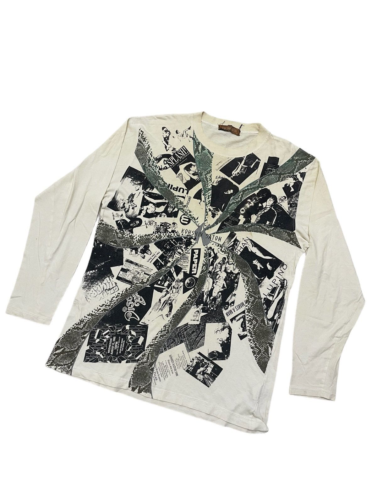 Vintage KOSHIN SATOH PAPER Phototee Longsleeve T-shirt