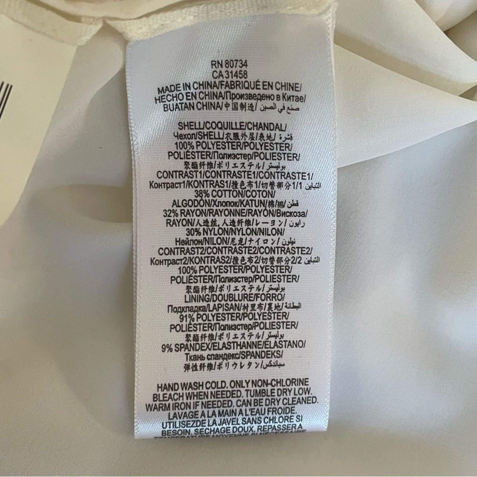 Bcbgmaxazria BCBGMaxAzria Lacie Lace Batwing Cape Midi Dress White XS Size XS / US 0-2 / IT 36-38 - 11 Thumbnail