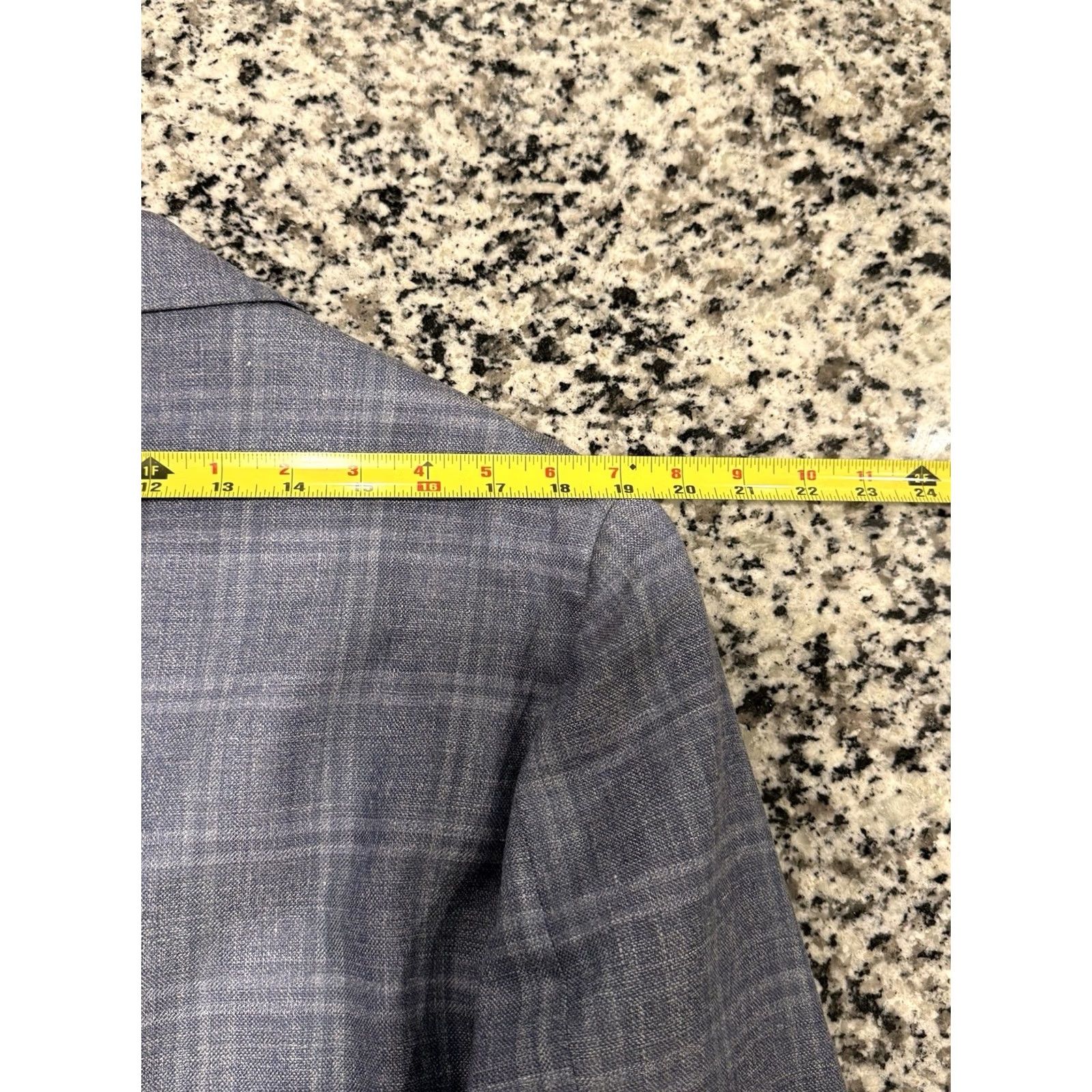 Jos. A. Bank NWT Jos A Bank Reserve Tailored Fit 46 R Linen Silk Blue Plaid Blazer Sport Coat Jacket Button-Front Notch Lapel Men Size 46R - 5 Thumbnail