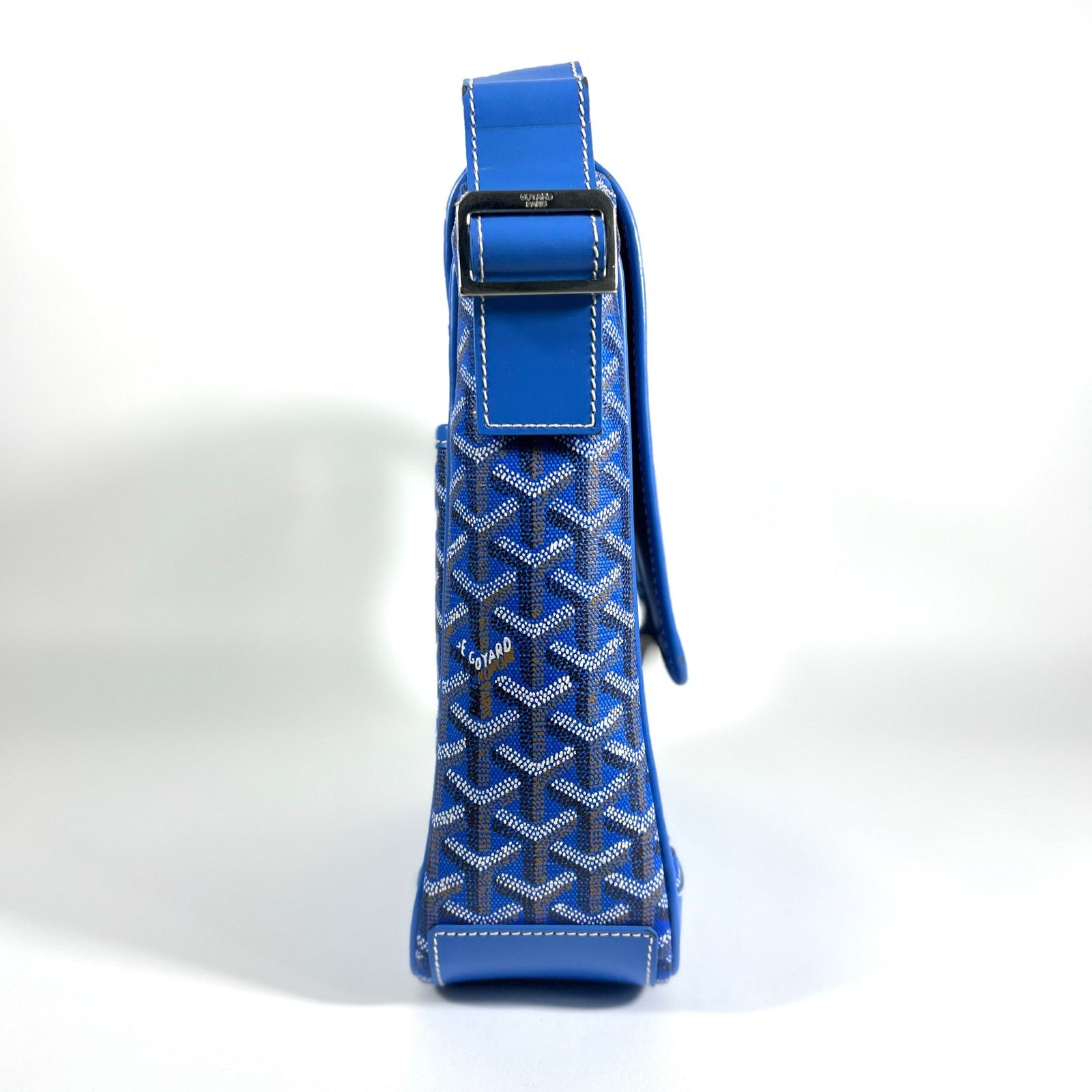 Goyard Goyard Grand Bleu MM Sky Blue Vintage Hand Painted Canvas Size ONE SIZE - 6 Thumbnail