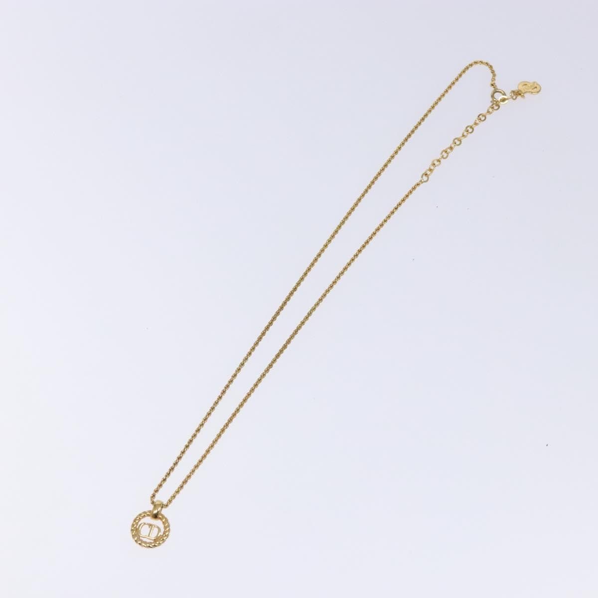 Dior Christian Dior CD Round Pendant Necklace Metal Size ONE SIZE - 1 Thumbnail