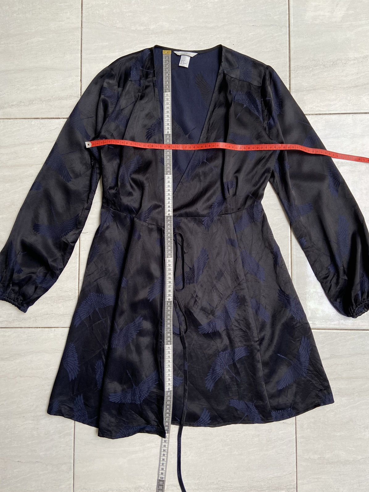 H&M H&M Black Kimono Bird Pattern Size US XS / EU 42 / 0 - 9 Thumbnail