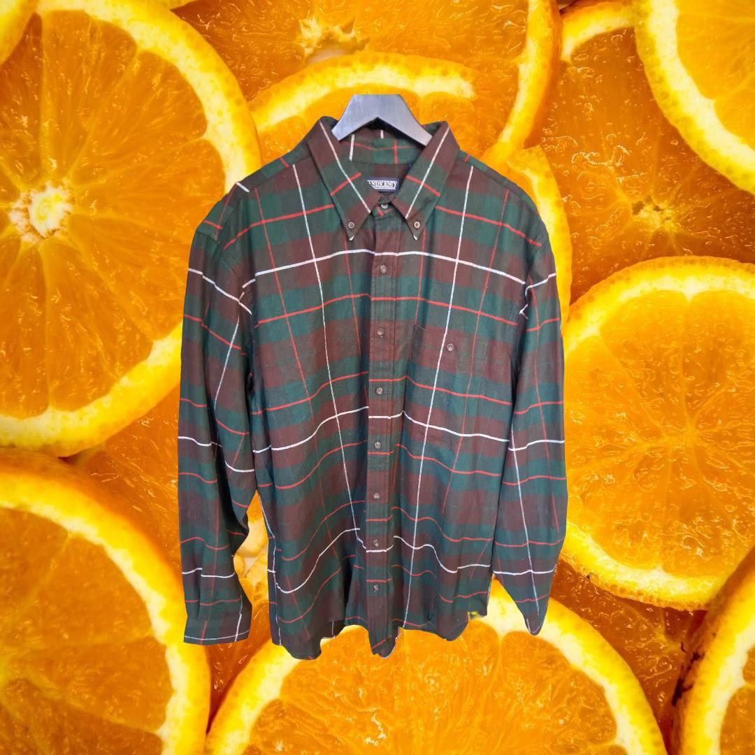 Lands' End Lands End Green, Brown and Red Flannel 100% Cotton Size XL T Size US XL / EU 56 / 4 - 1 Thumbnail