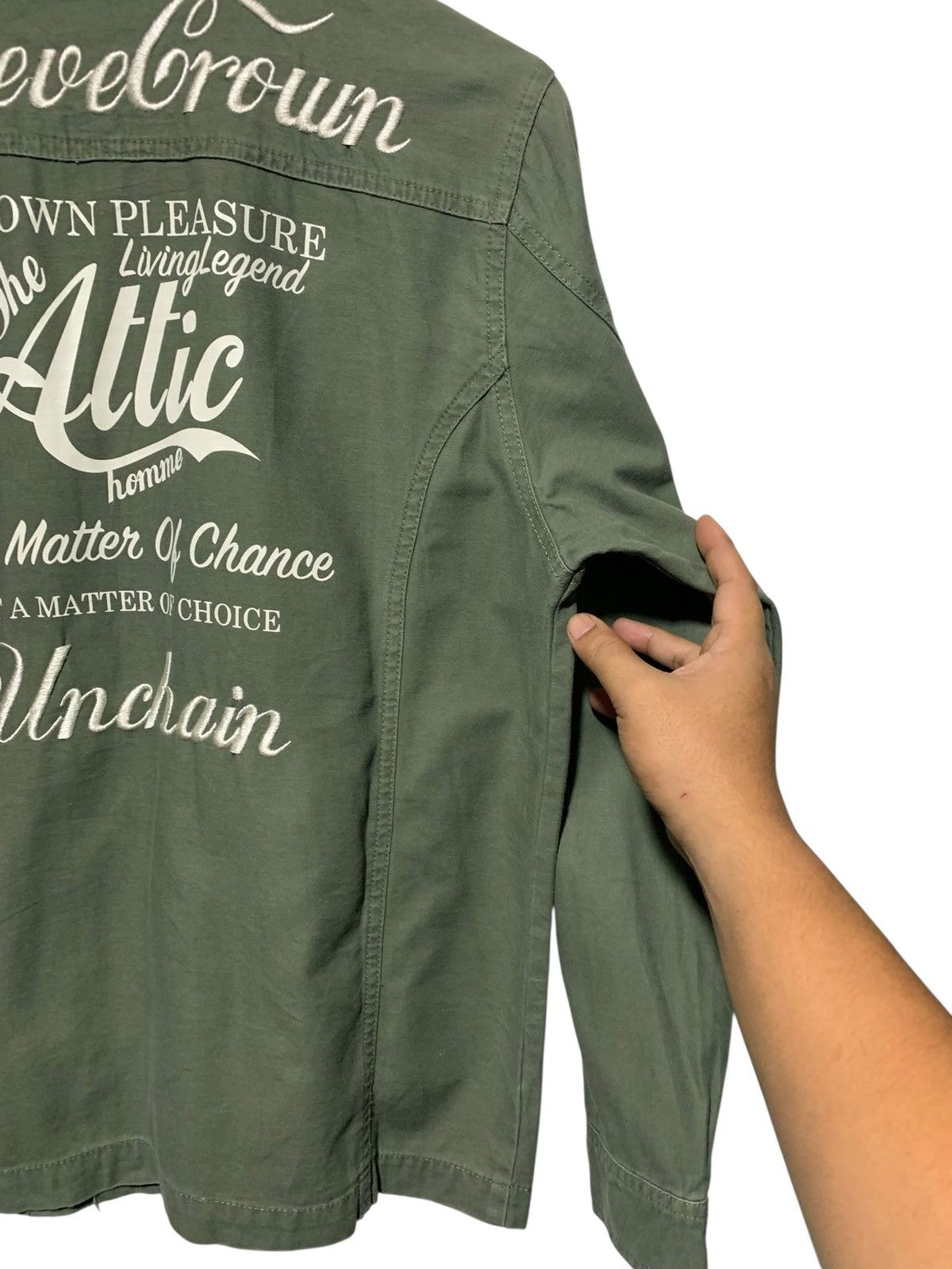 In The Attic 2000s In The Attic unkown pleasure military green jacket Size US M / EU 48-50 / 2 - 8 Thumbnail