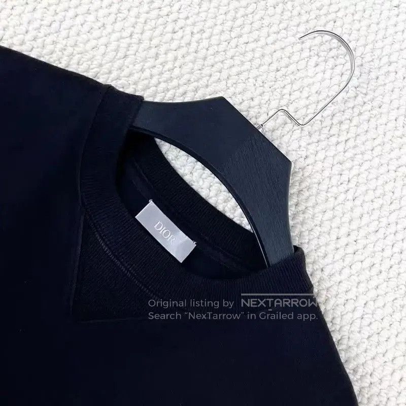 Dior Dior Embroidered Logo Short Sleeve Black T-shirt . Size US XS / EU 42 / 0 - 3 Thumbnail