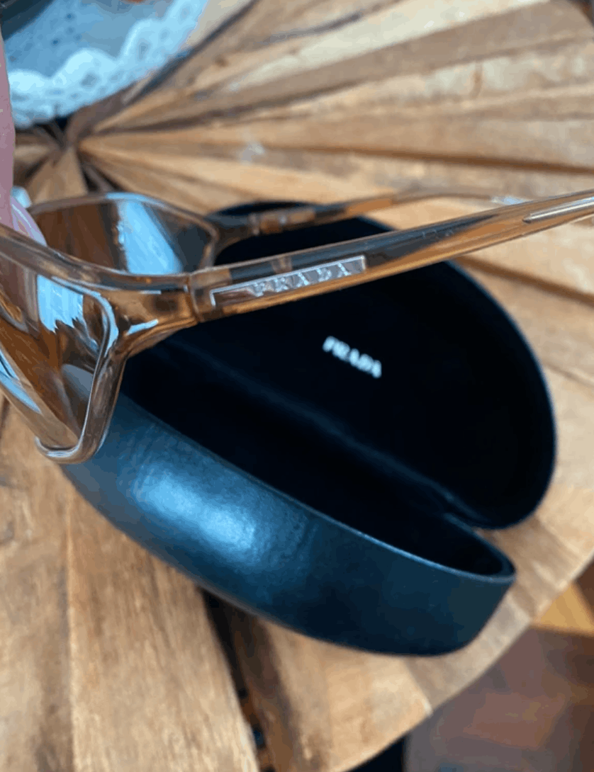 Prada PRADA Sunglasses SPR 04E Sport Symbol Wrap Shield Mask RI875 Size ONE SIZE - 4 Thumbnail