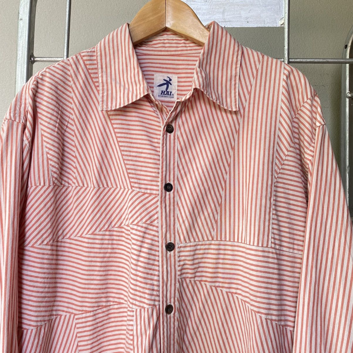 Hai Sporting Gear HAI SPORTING GEAR Red and White Striped Button-Up Shirt Size US M / EU 48-50 / 2 - 20 Thumbnail