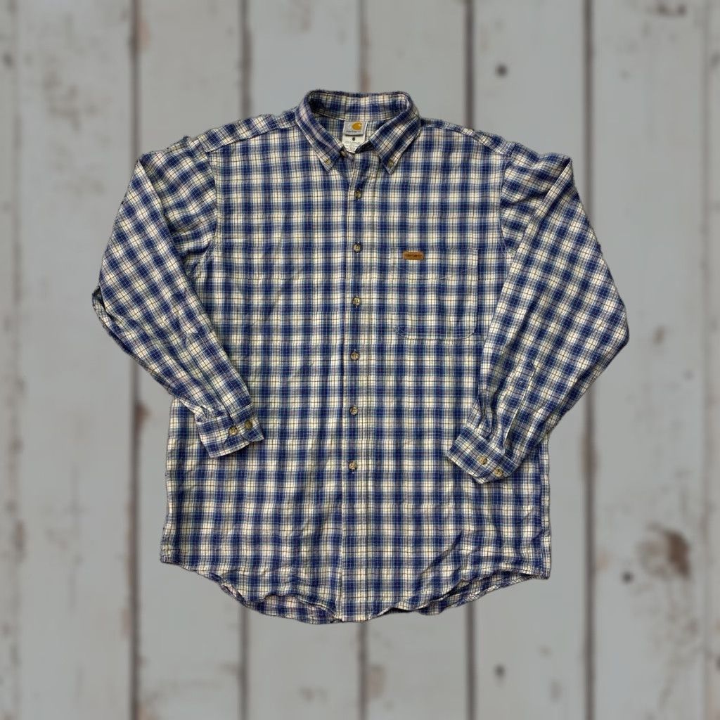 Carhartt VINTAGE Carhartt Thick Button Up Shirt Sz Medium Size US M / EU 48-50 / 2 - 1 Thumbnail
