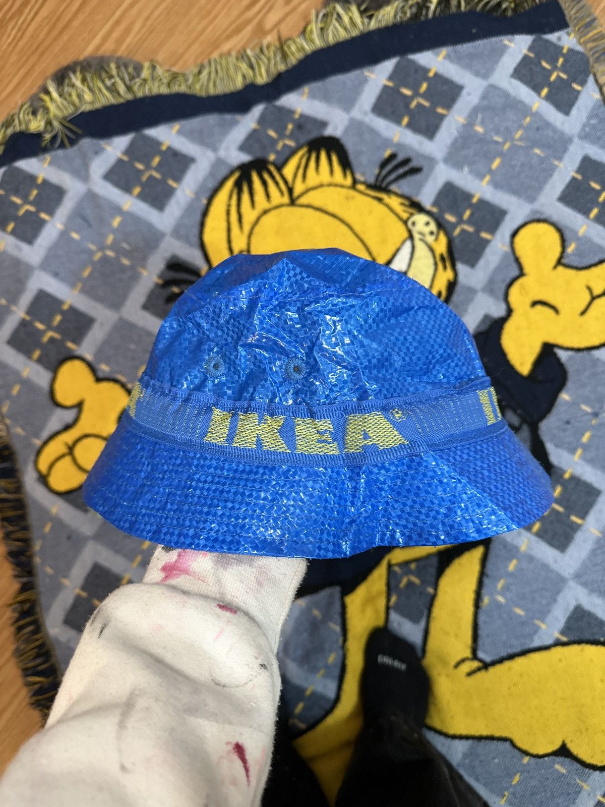 Ikea IKEA Knorva Bucket Crusher Hat Blue Size ONE SIZE - 1 Thumbnail