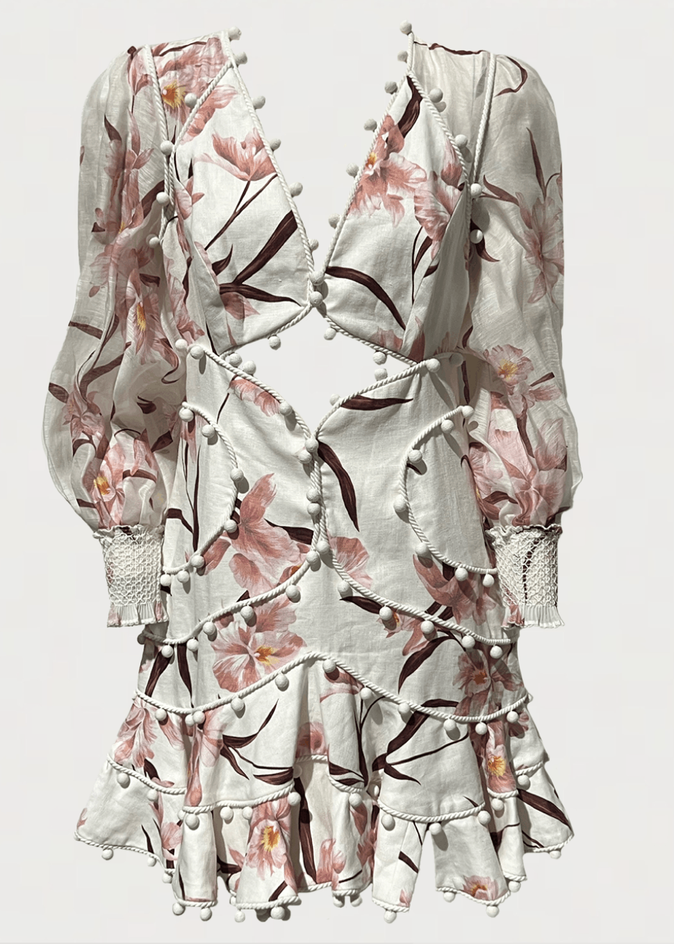 Zimmermann Corsage Bauble Mini Dress Size M / US 6-8 / IT 42-44 - 4 Thumbnail