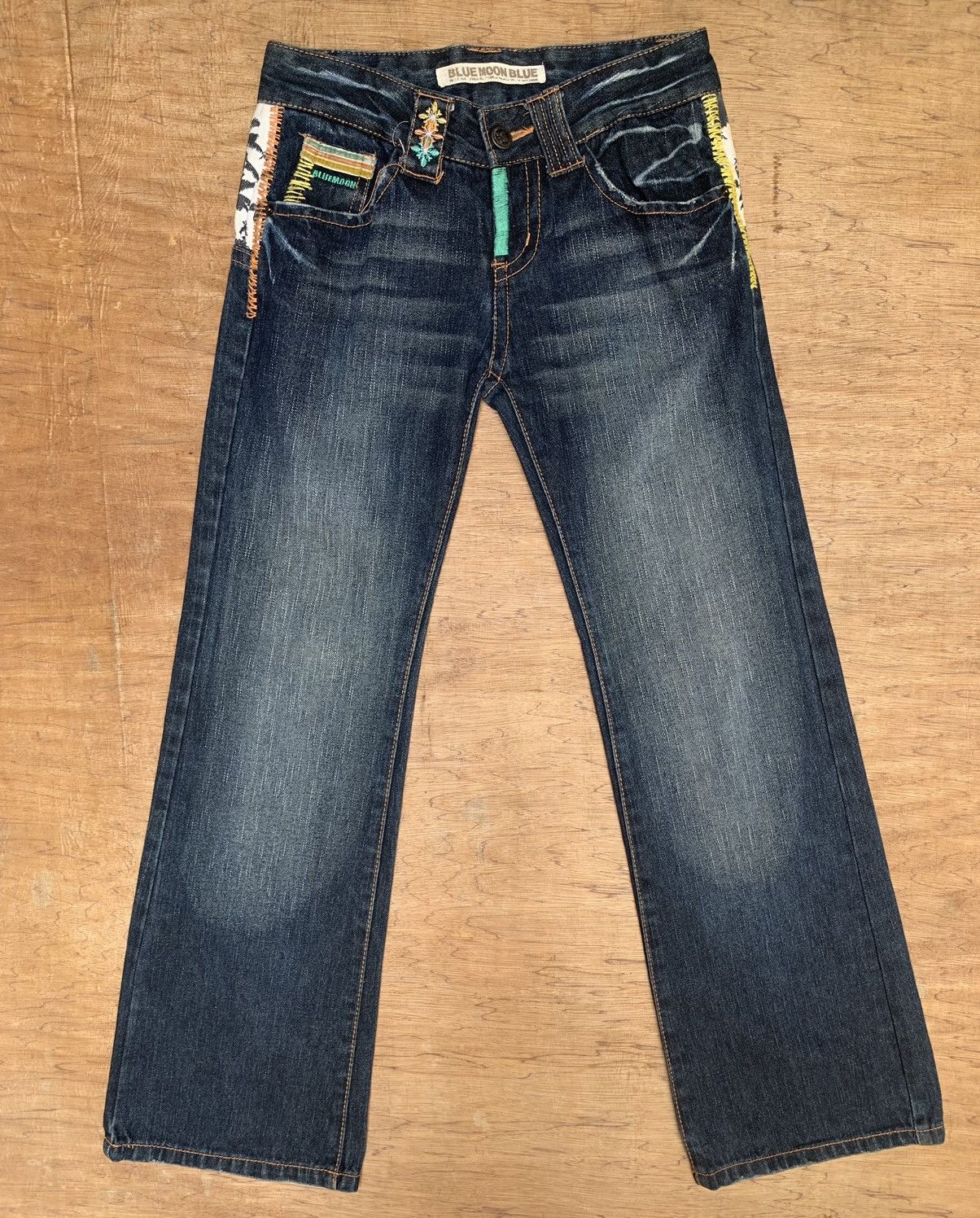 Hysteric Glamour × Japanese Brand × Vintage Blue Moon Blue Welina Flare Inspired by Hysteric Glamour Size US 29 - 7 Thumbnail