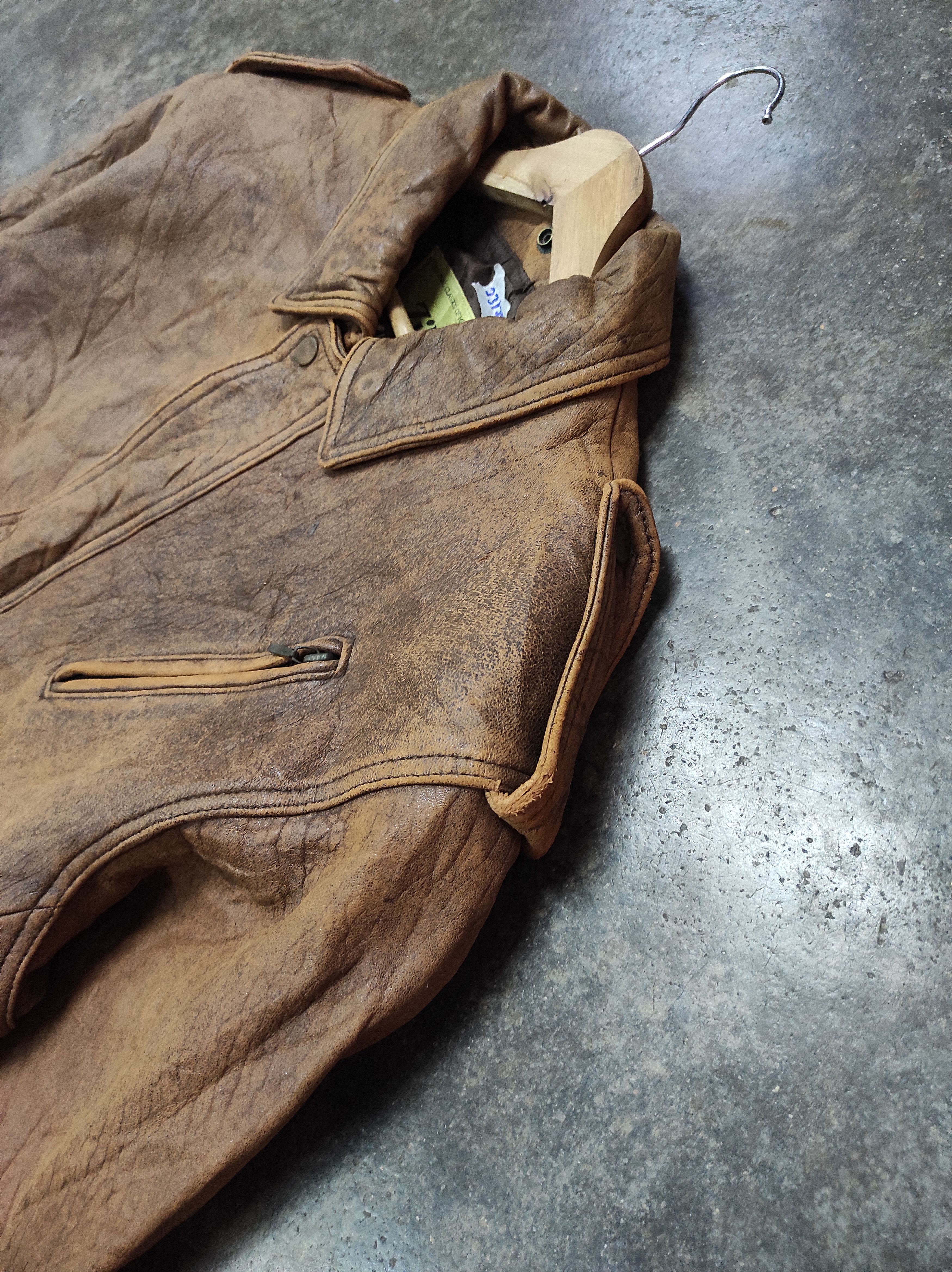 Genuine Leather × Japanese Brand × Vintage ZILCH CLASSICS RETRO GENUINE LEATHER BOMBER JACKET Size US M / EU 48-50 / 2 - 4 Thumbnail
