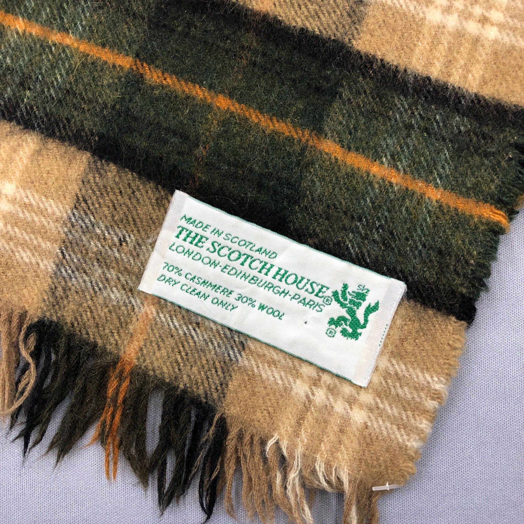 Japanese Brand Vintage The Scotch House Scarf Muffler Plaid Scarves Size ONE SIZE - 4 Thumbnail