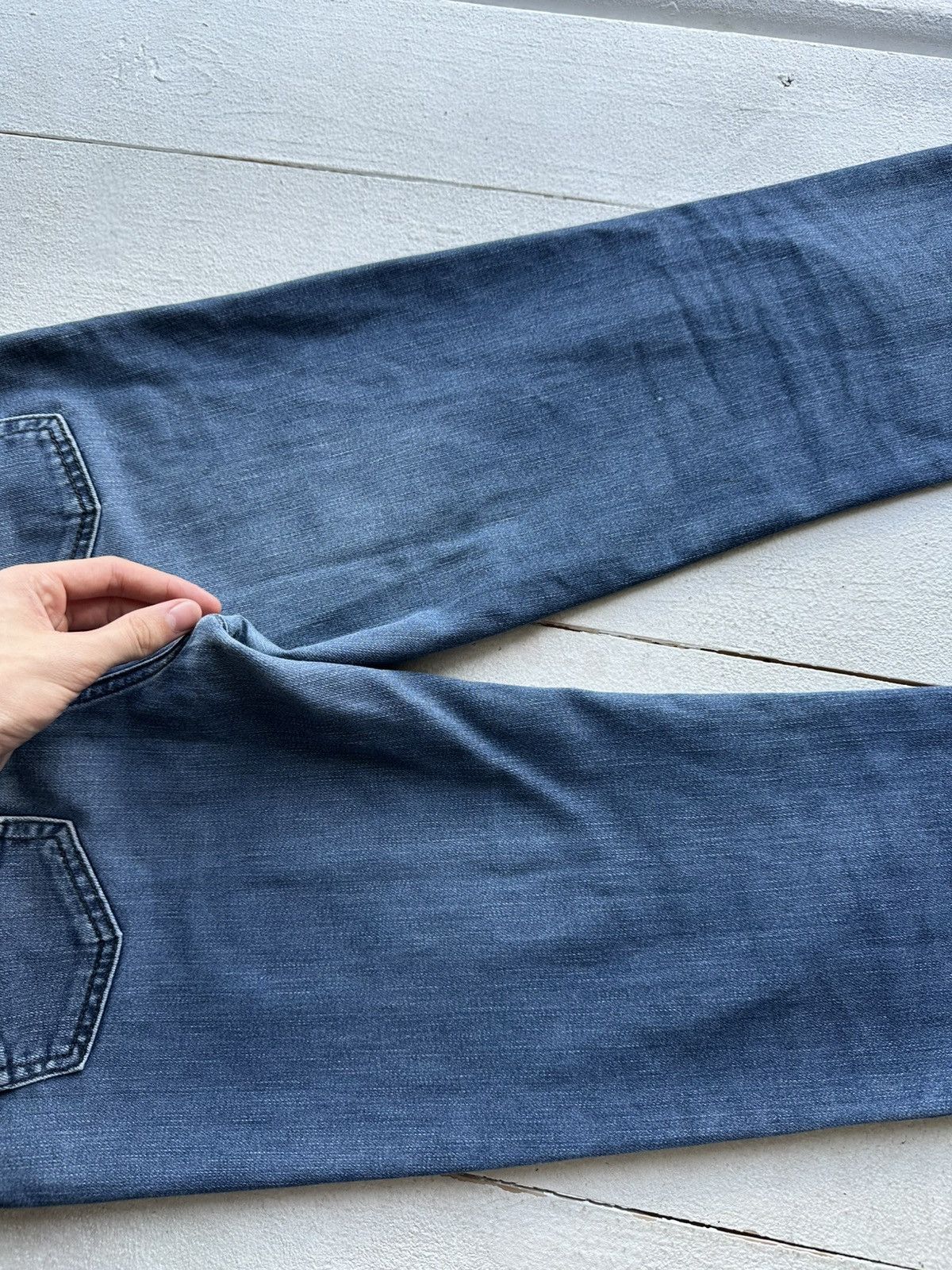 Armani 🚨Y2K WOMEN ARMANI JEANS WITH LOGO AVANT GARDE DENIM PANTS Size 28" / US 6 / IT 42 - 10 Thumbnail