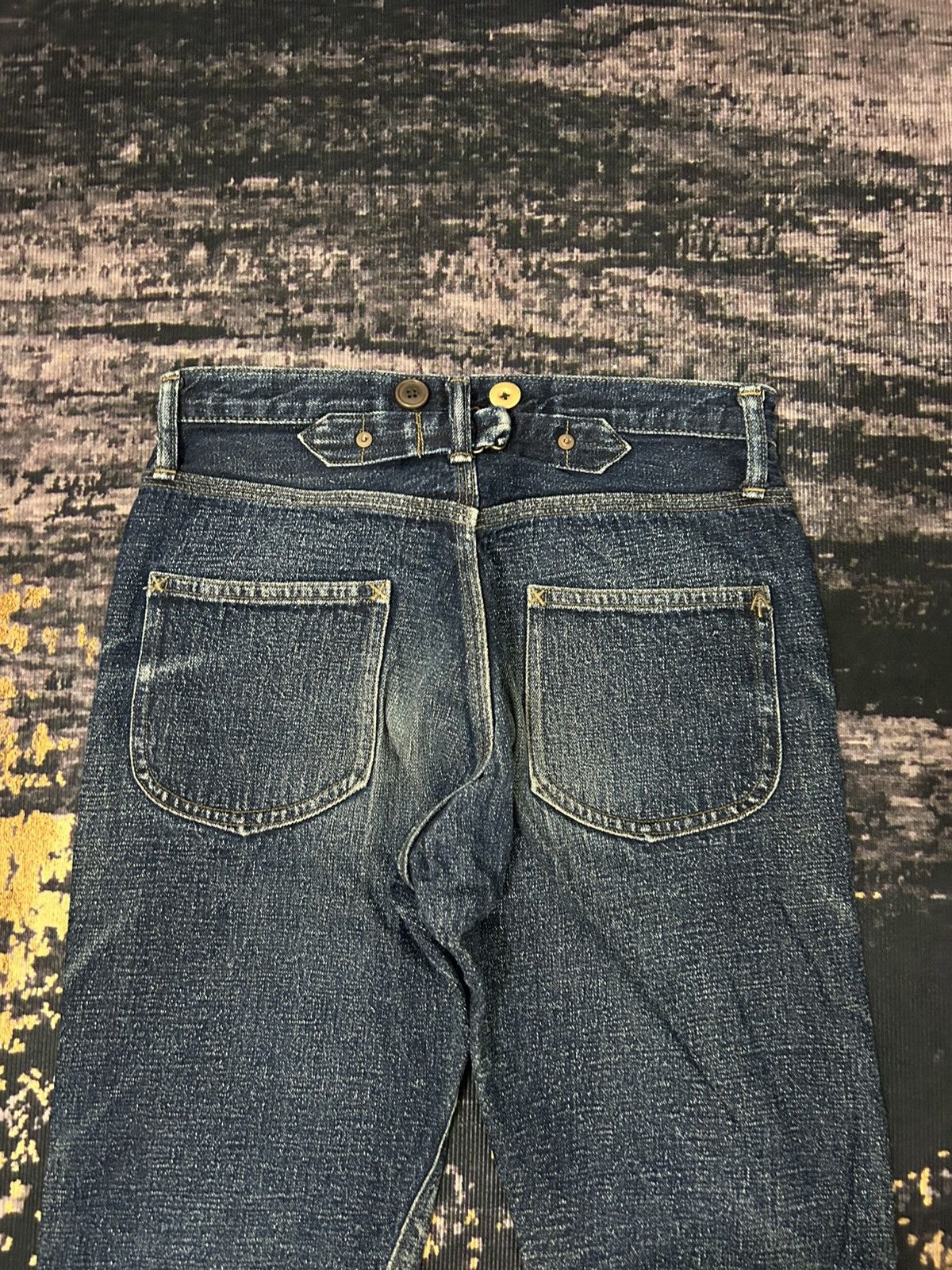 Nigel Cabourn Nigel Carbourn Distressed Selvedge Jeans Size 28" / US 6 / IT 42 - 6 Thumbnail