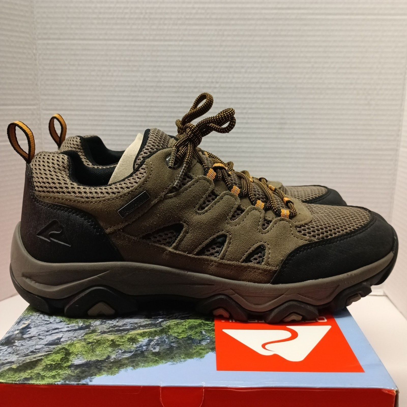Other Ozark Trail Men Hiking Shoes Sz 10.5 Low Hiker Taupe Leather Size US 10.5 / EU 43-44 - 1 Thumbnail